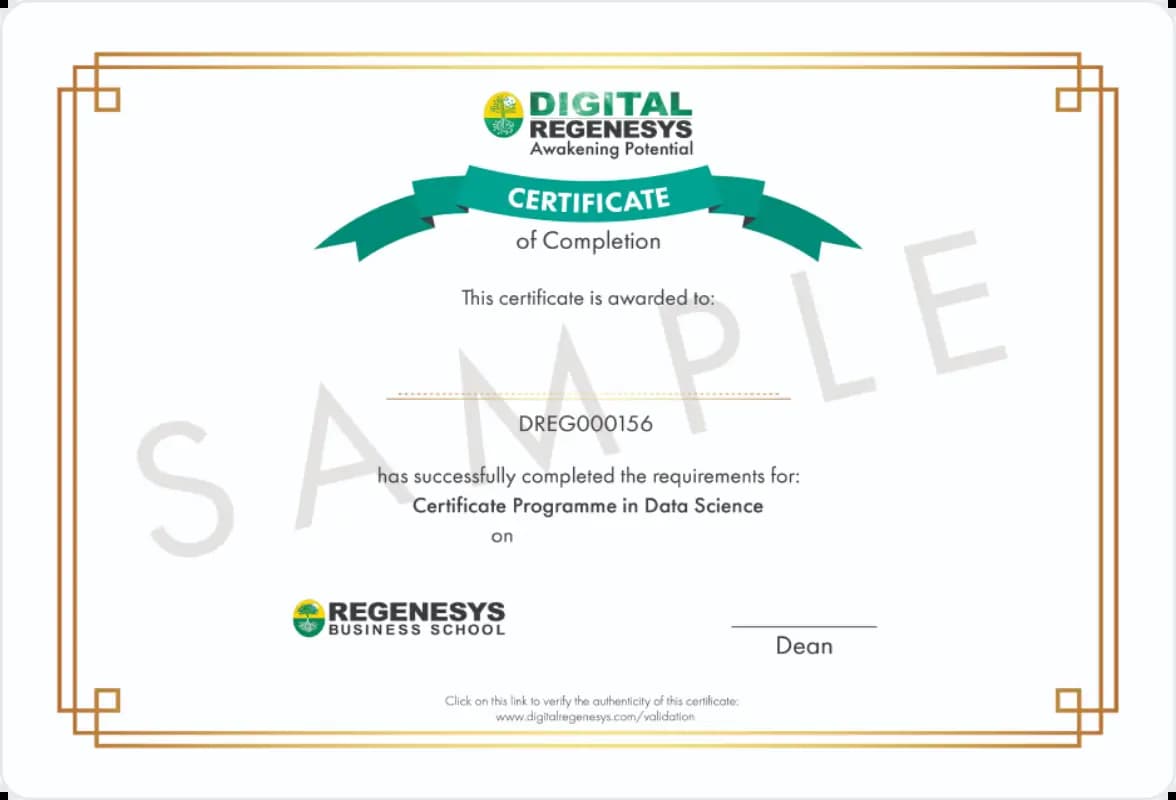 Data Science Certificate