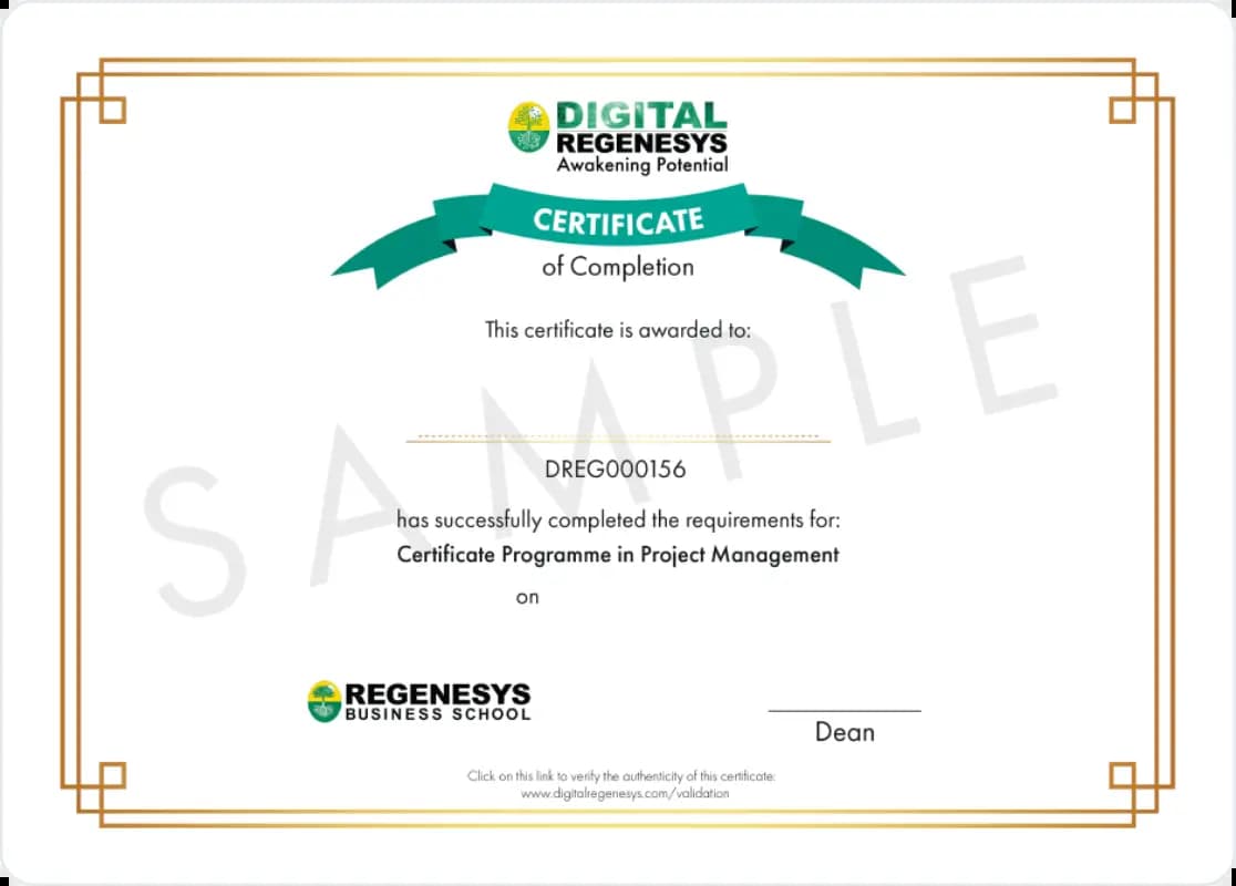 Project Management Certificate